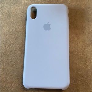Apple Silicone IPhone XS Max Case -Lavender Grey